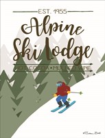 Framed Alpine Ski Lodge