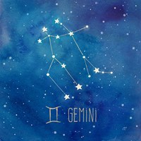 Framed Star Sign Gemini
