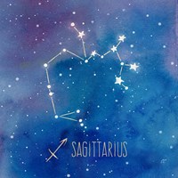 Framed Star Sign Sagitarius