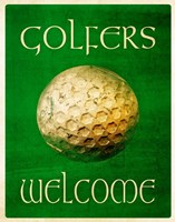 Framed Golfers Welcome