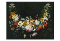 Framed Gaspar Peeter Verbruggen, A swag of flowers