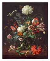 Framed Jan Davidsz de Heem, Vase of Flowers