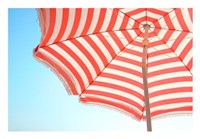 Framed Beach Umbrella and Sky