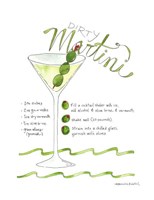 Framed Dirty Martini