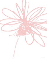 Framed 'Inky Flower III' border=