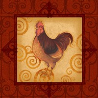 Framed Decorative Rooster III