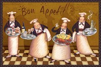 Framed Chefs Bon Appetit V