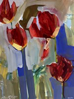 Framed Painterly Tulips I