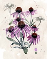 Framed 'Purple Wildflowers I' border=