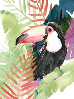 Framed Toucan Palms I