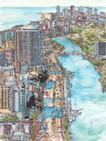 Framed US Cityscape-Miami