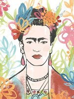 Framed Portrait of Frida  II