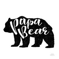 Framed 'Papa Bear' border=