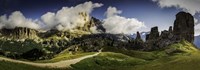 Framed Dolomite Mountain Range