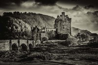 Framed Fairytale Castle Sepia