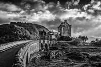 Framed Fairytale Castle 2 Black & White