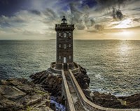Framed Lighthouse Sunset