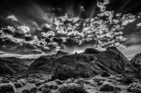 Framed Valley Of Fire 2 Black & White