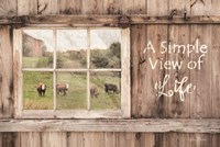 Framed Simple View of Life
