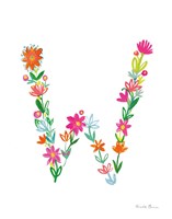 Framed Floral Alphabet Letter XXIII