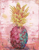 Framed Painted Pineapple I