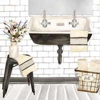 Framed 'Farmhouse Bath II Sink' border=