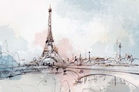 Framed Blushing Paris