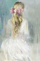Framed Girl in White Dress