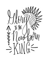 Framed Glory to the Newborn King III