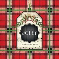 Framed Jolly Christmas Plaid