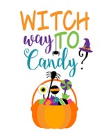 Framed Witch Way to Candy