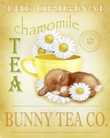 Framed 'Chamomile Tea Bunny' border=
