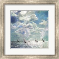 Framed Sailing White Waters