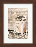 Framed I Love the Smell of Fresh Laundry