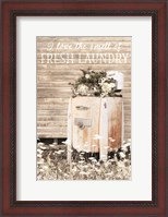 Framed I Love the Smell of Fresh Laundry