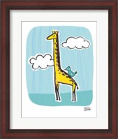 Framed Wild About You Giraffe