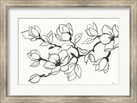 Framed Flower Drawing
