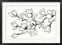Framed Flower Drawing