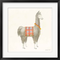 Framed Festive Llama I