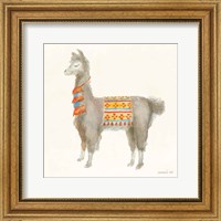 Framed Festive Llama II