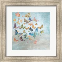 Framed Beautiful Butterflies v3 Square