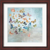 Framed Beautiful Butterflies v3 Square