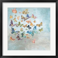Framed Beautiful Butterflies v3 Square