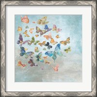 Framed Beautiful Butterflies v3 Square