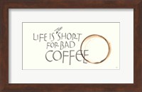 Framed Coffee Sayings I