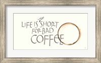 Framed Coffee Sayings I