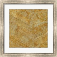 Framed Gilded Herringbone I