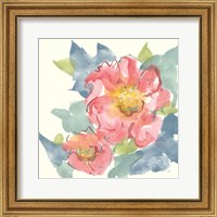 Framed 'Peony in the Pink II' border=