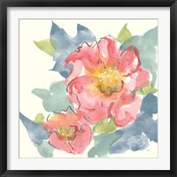 Framed 'Peony in the Pink II' border=
