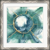 Framed 'Dharma Wheel II' border=